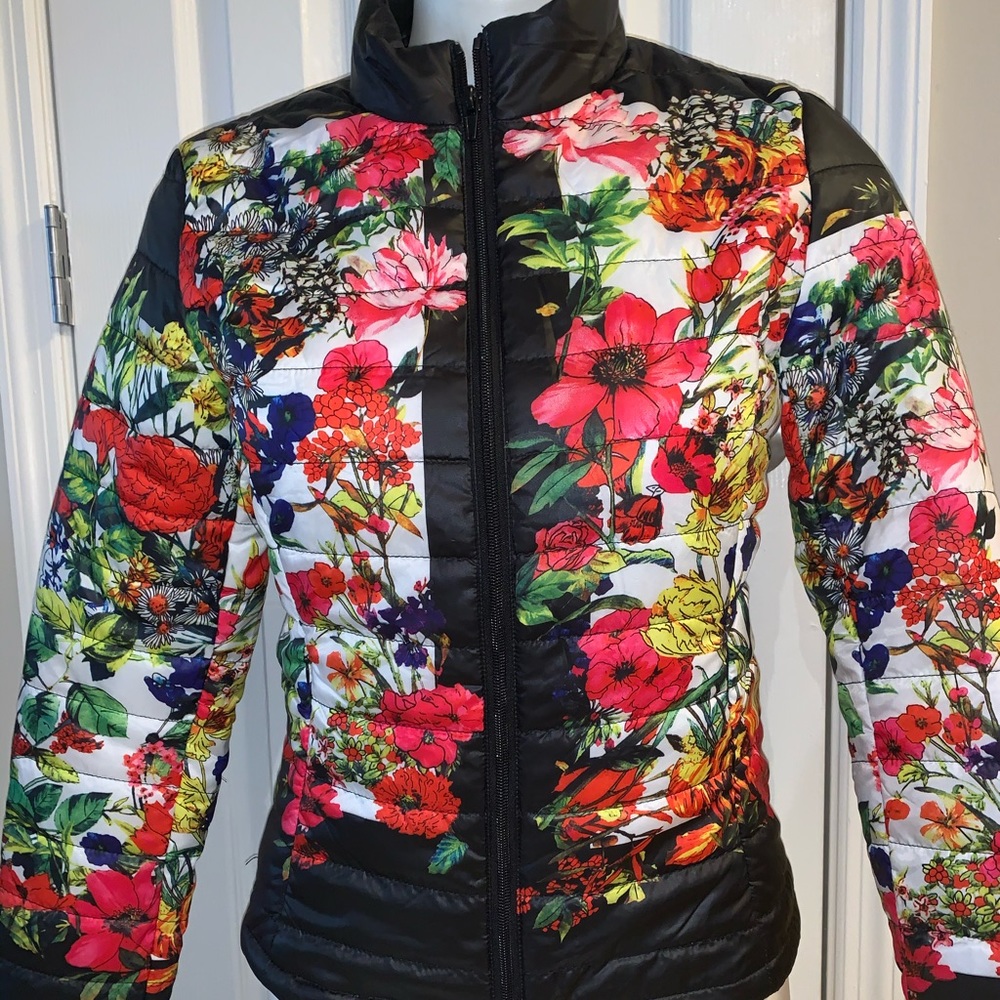 Flower bomber jacket